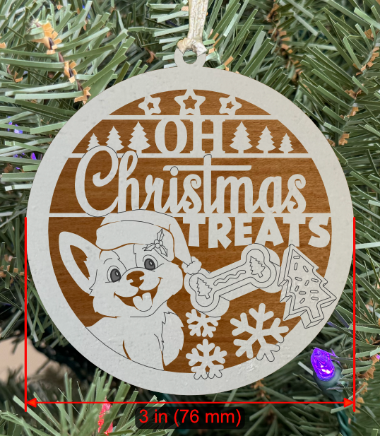 Holiday Pet (Dog) Ornament "Oh Christmas Treats"