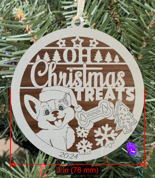 Holiday Pet (Dog) Ornament "Oh Christmas Treats"