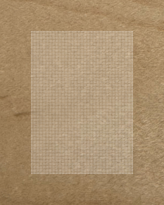 Cross-Stitch Wooden Rectangle Blank (#14 69x97 stitches) 5x7 inch Hole Pattern within 8x10 inch Panel with Square Corners