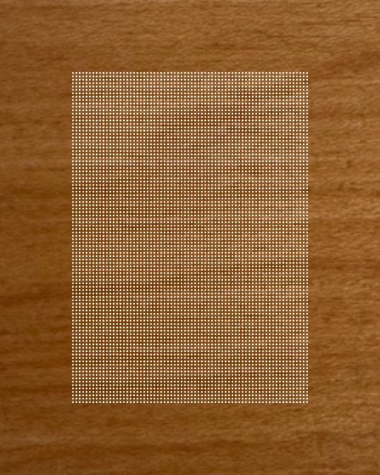 Cross-Stitch Wooden Rectangle Blank (#14 69x97 stitches) 5x7 inch Hole Pattern within 8x10 inch Panel with Square Corners