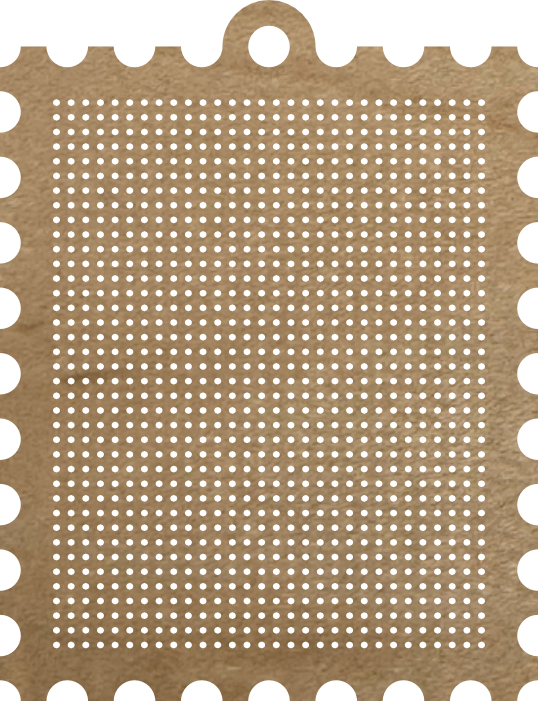 Cross-Stitch Wooden Stamp Blank (#14 29x37 stitches)