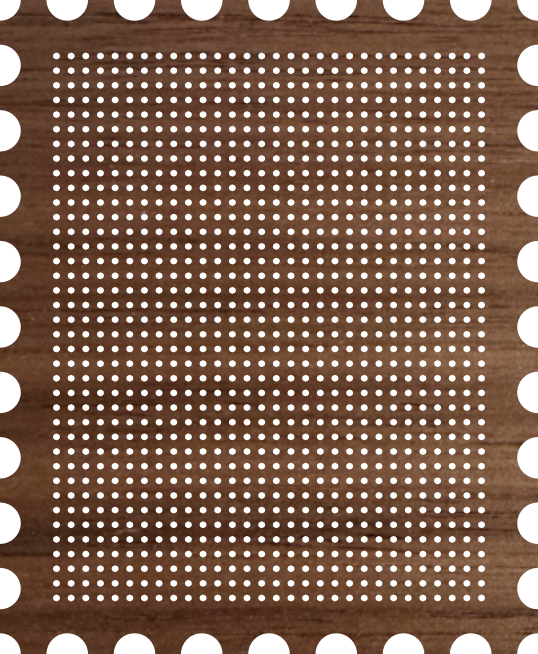 Cross-Stitch Wooden Stamp Blank (#14 29x37 stitches)