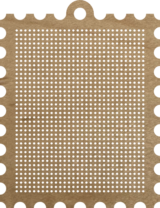 Cross-Stitch Wooden Stamp Blank (#18 29x37 stitches)