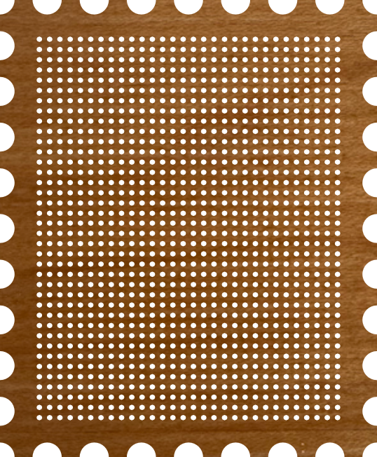 Cross-Stitch Wooden Stamp Blank (#18 29x37 stitches)