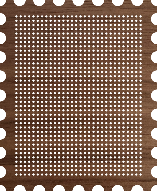 Cross-Stitch Wooden Stamp Blank (#18 29x37 stitches)